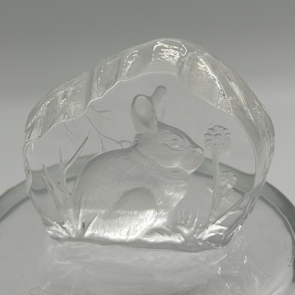 Crystal Rabbit Paperweight Capredoni signed Handmade in England - Picture 2 of 5